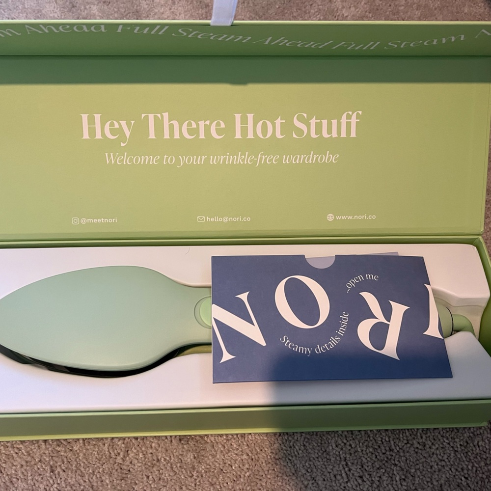 Brand new green Nori steam iron